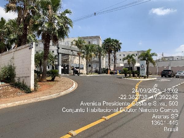 Chance única — Apartamento no Conjunto Habitacional Narciso Gomes, Araras - SP, Apto 204, 2 quartos, 1 vaga, 39,3m² | Venda Direta Online